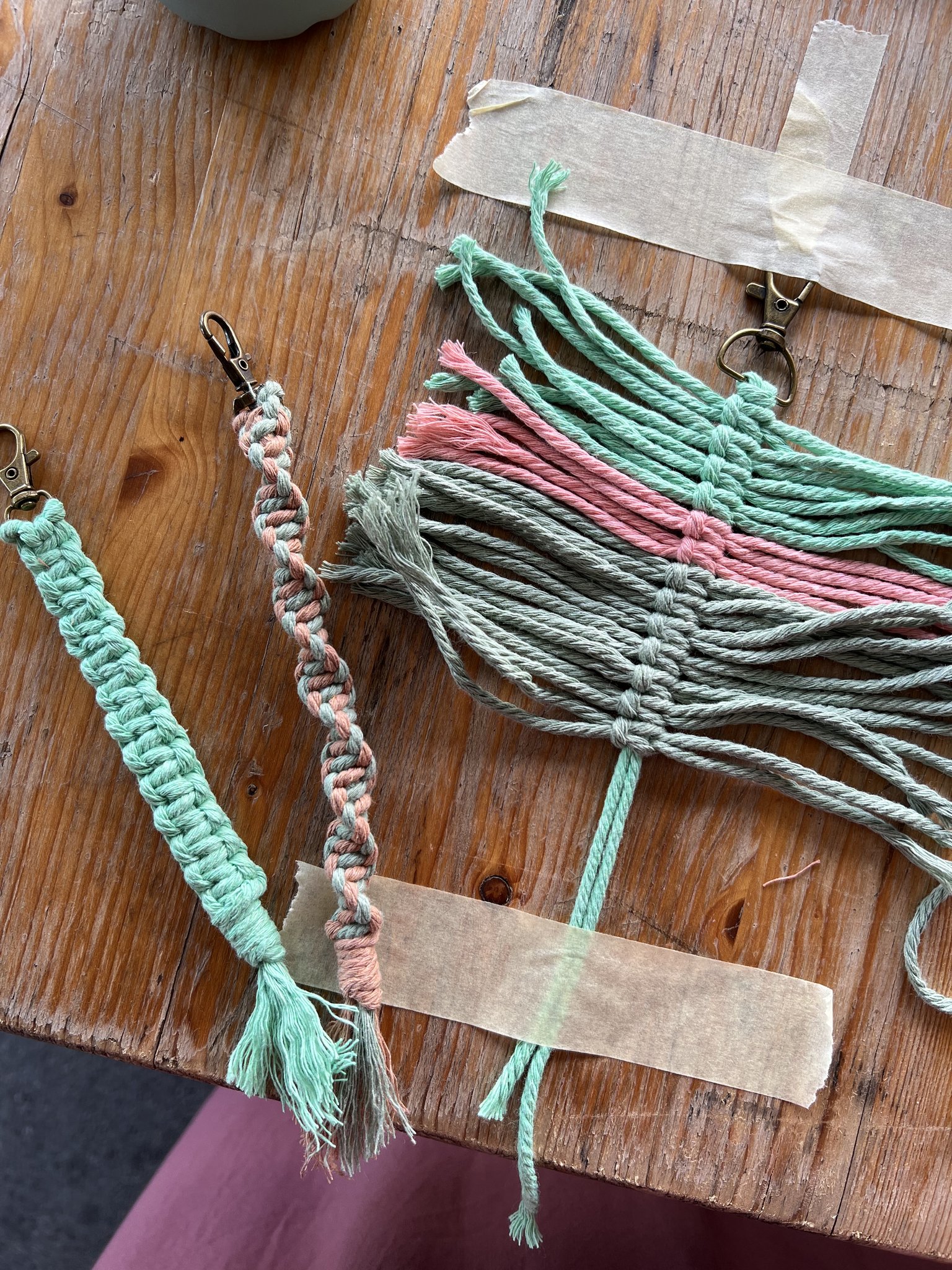 Makramee Schlüsselanhänger